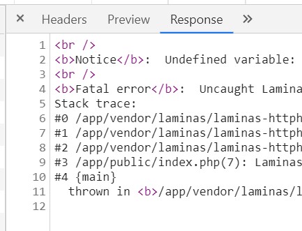 200 OK response for fatal errors.